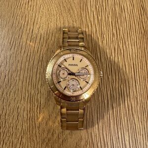 Fossil Women’s Gold Chronograph Watch